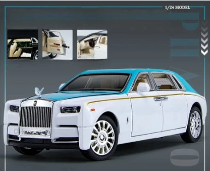 1:24 Alloy Diecast Luxury Model Car - Sound, Light & Pull-Back