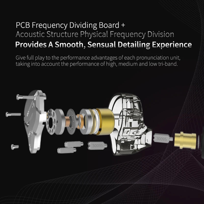 KZ ZS10 Pro 4BA+1DD Hybrid Metal Earphones | 10-Driver HIFI Bass IEM