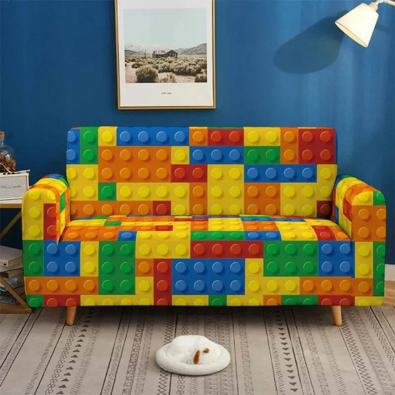 3D Elastic Sofa Covers - Stretch Spandex Couch Slipcover Set
