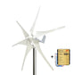 400W Wind Turbine Generator - 12V 24V 6-Blade with MPPT