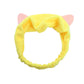 Rabbit Ear Face Wash Headband - Soft Elastic Makeup Hairband