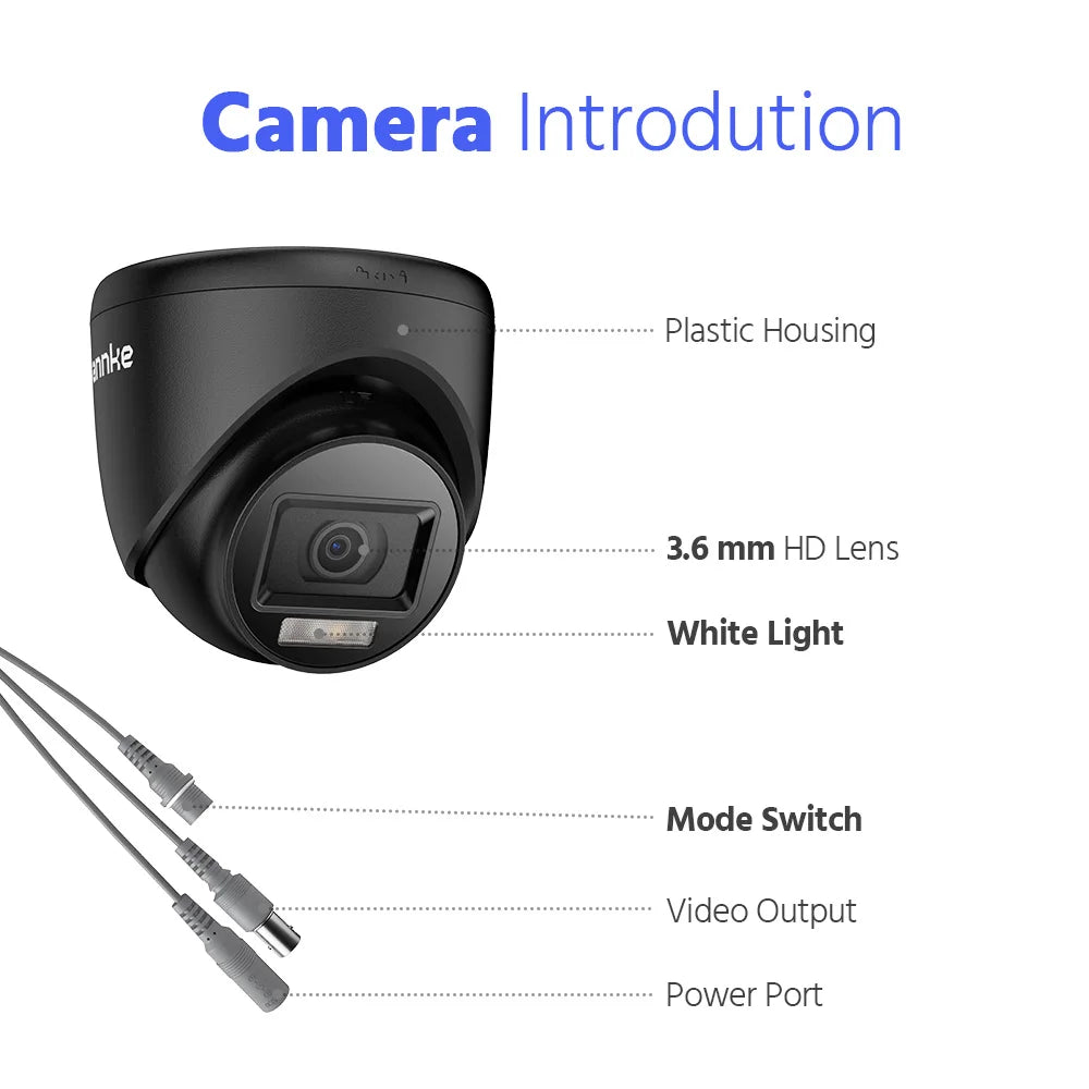 8CH 1080P CCTV Security System - Full Color Night Vision