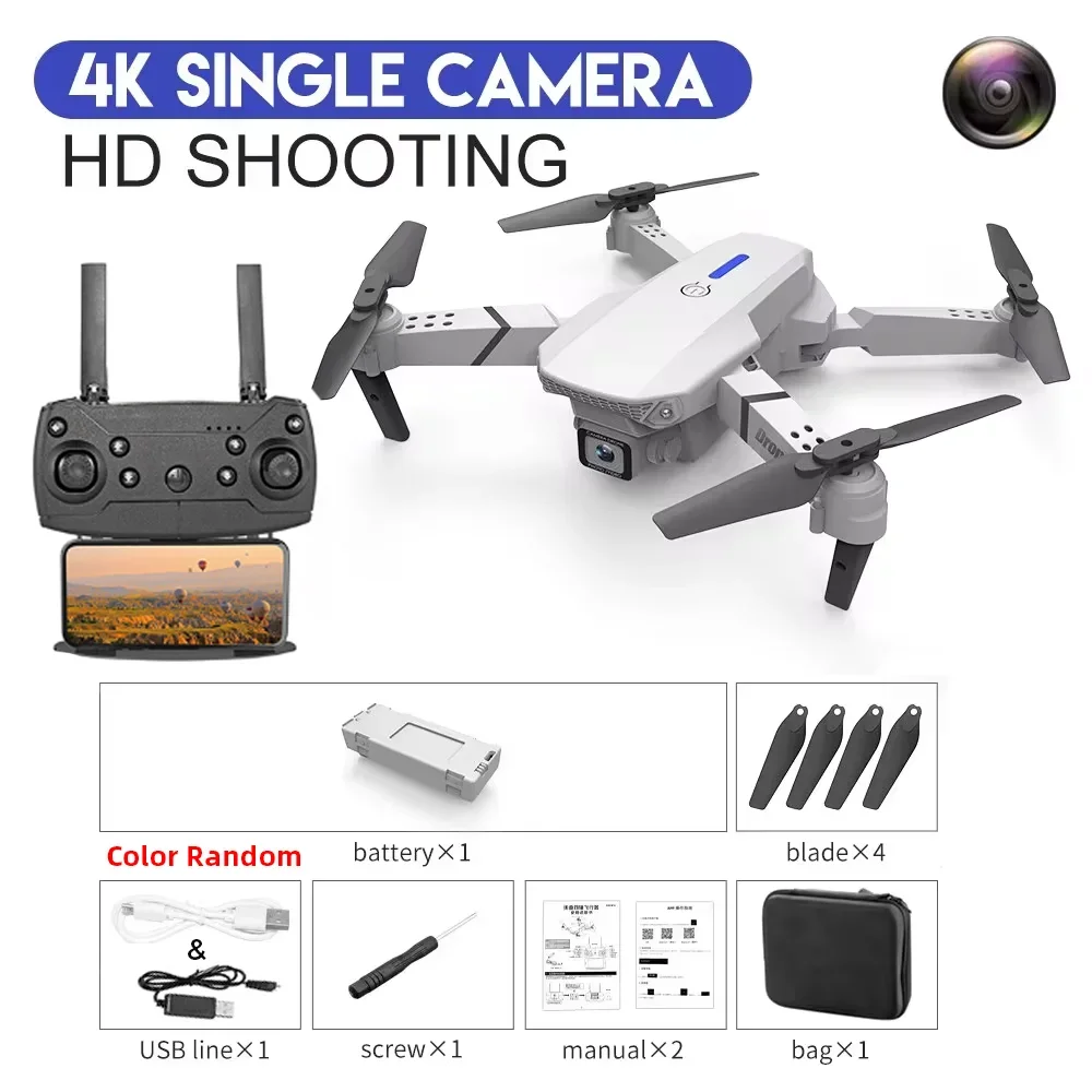 4K Dual Camera WiFi FPV Drone | Foldable RC Quadcopter Altitude Hold