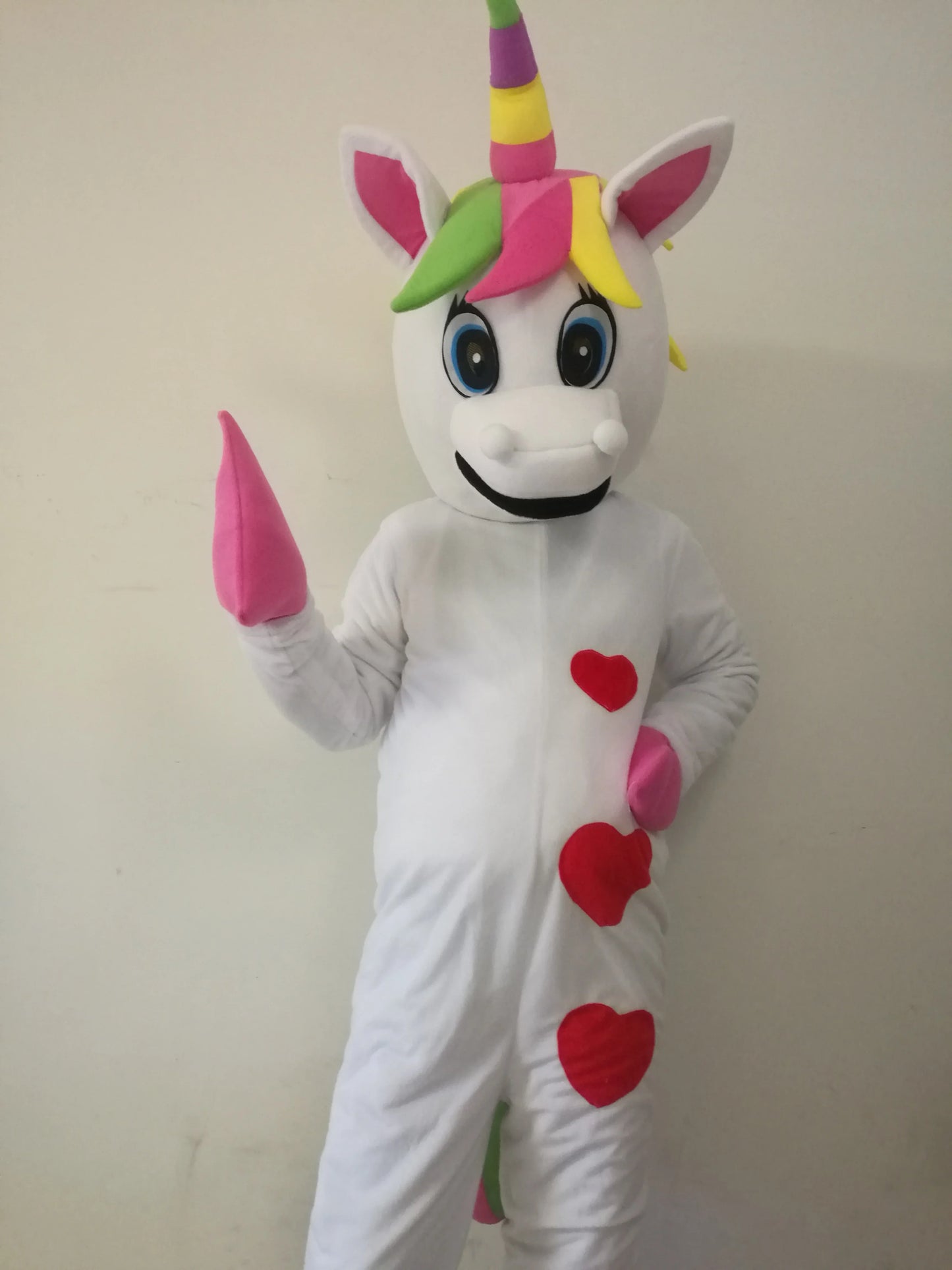 Pink Unicorn Mascot Costume | Adult Walking Cartoon Character Outfit