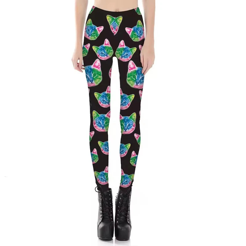 Galaxy Print Leggings | High-Stretch Space Gym Pants & Yoga Tights Set