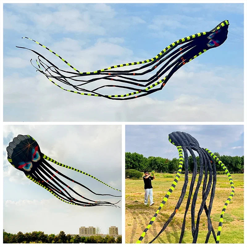 8m Octopus Kite | Massive 3D Soft Inflatable Animal Kite for Adults and Beach Flying