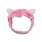 Rabbit Ear Face Wash Headband - Soft Elastic Makeup Hairband