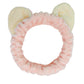 Rabbit Ear Face Wash Headband - Soft Elastic Makeup Hairband