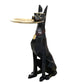 Large Poodle Floor Statue | Luxury Butler Tray & Integrated Light