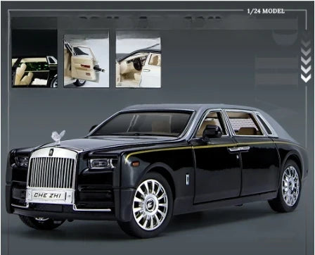 1:24 Alloy Diecast Luxury Model Car - Sound, Light & Pull-Back