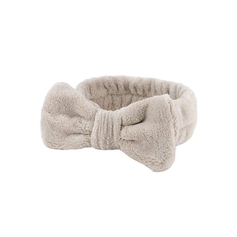 3Pcs Spa Headband & Wristband Set | Microfiber Face Wash Makeup Band