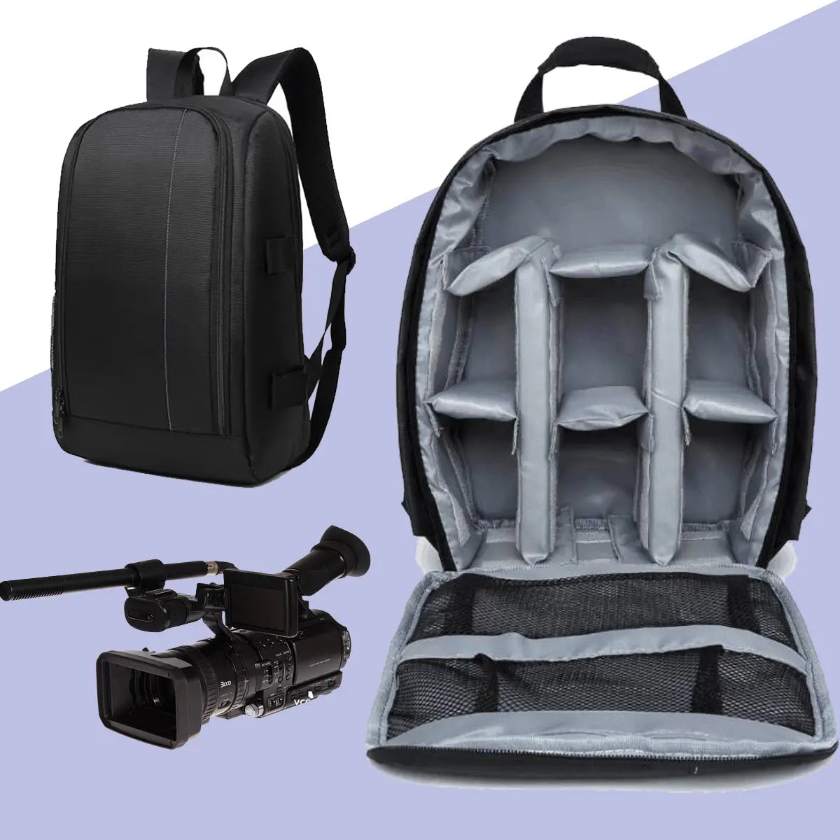 Waterproof Camera Backpack | DSLR Mirrorless Bag with Tripod Holder