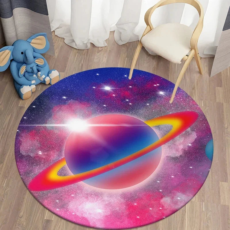 Space Round Rug Buy Galaxy Round Rug - 40cm Space Starry Universe Carpet with Free ...