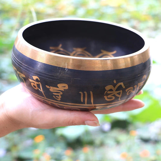 Buddha Sound Bowl | Tibetan Meditation Bell Yoga Singing Bowl with Rod