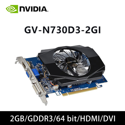 2GB GDDR3 Graphics Card - HDMI DVI 64-bit Office Video Card