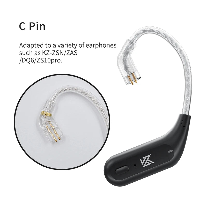 HD Bluetooth 5.2 Module Ear Hook | C Pin HIFI Wireless Cable Upgrade