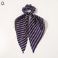 Scarf Pony Tail Scrunchie | Long Ribbon Bow Elastic Hair Tie