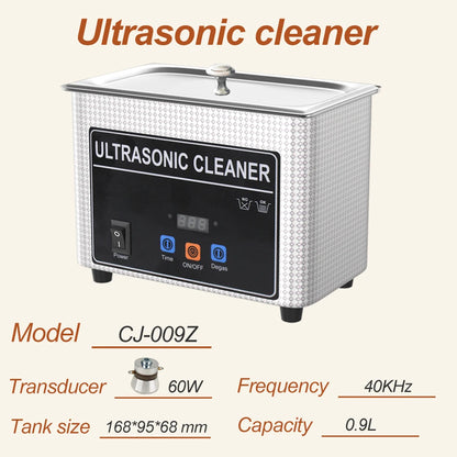 800ml Ultrasonic Cleaner | Metal Engine Parts & Carburetor Degreaser