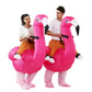 Flamingo Inflatable Costume | Adult Funny Blow Up Halloween Outfit