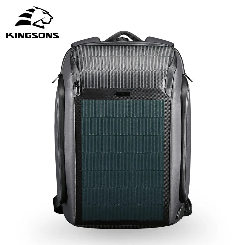 Solar Laptop Backpack | 15.6" USB Charging Anti-Theft Travel Bag
