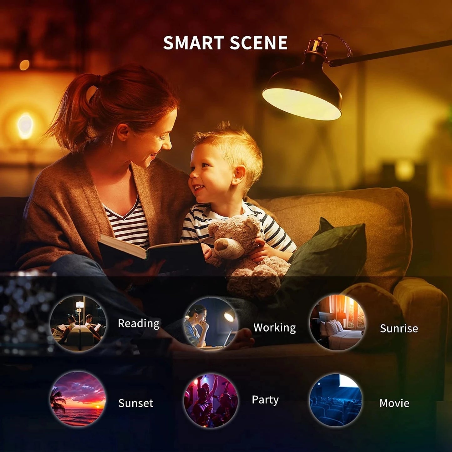 Smart LED W3 Bulb E26 WiFi | 900lm App Control RGB Colour Mood Light