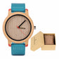 Wooden Watch with Leather Strap | Handmade Eco-Friendly Quartz Gift