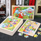 24-Piece Wooden Jigsaw Puzzles - Kids Cartoon Animal Designs