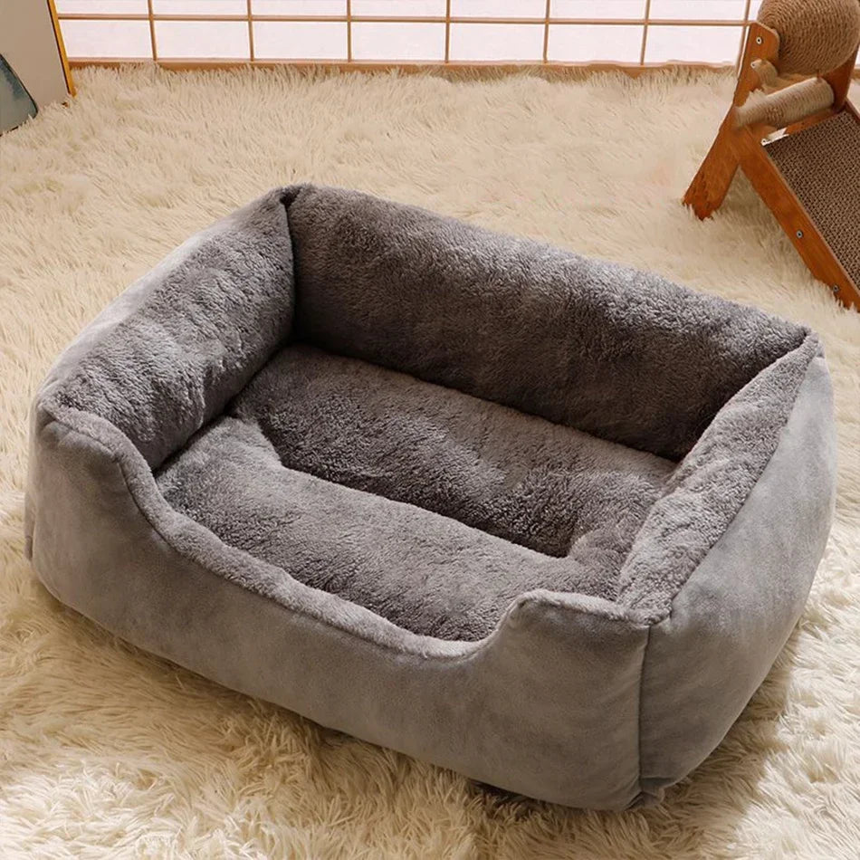 Bed for Cats | Soft Plush Pet Cushion Kitten House Basket Supply Set