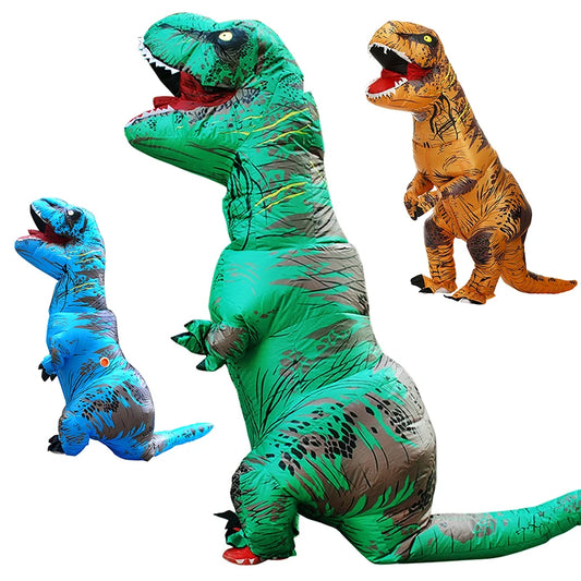 Inflatable T-Rex Dinosaur Costume | Full Body Kids & Adult Cosplay Suit