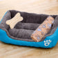 Large Dog Bed Warm Square Nest | Plush Pet Kennel Puppy Basket Cushion