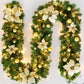 2.7m Pre-Lit Luxury Christmas Garland - LED Lush Greenery