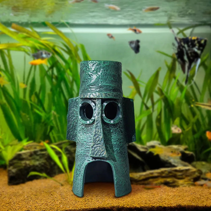 Aquarium Pineapple House | Cartoon Fish Tank Hideout Decor Ornament