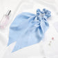 Scarf Pony Tail Scrunchie | Long Ribbon Bow Elastic Hair Tie