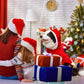 Funny Santa Rider Dog Costume - Christmas Pet Coat Jacket