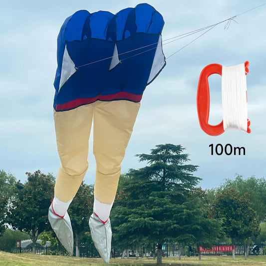 3D Inflatable Long Legged Kite - Soft Nylon Funny Beach Kite