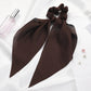 Scarf Pony Tail Scrunchie | Long Ribbon Bow Elastic Hair Tie