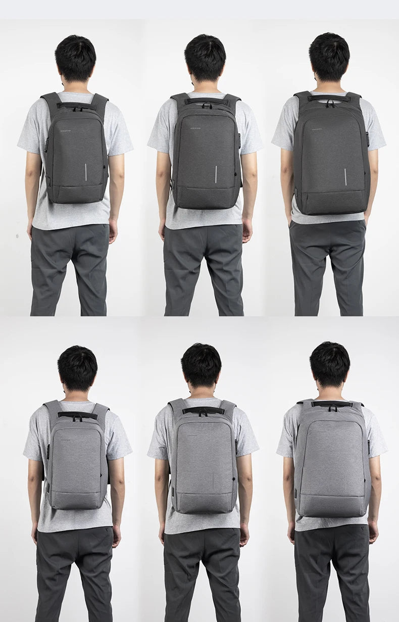Anti-theft Travel Laptop Backpack - Secure USB Charging Bag