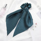Scarf Pony Tail Scrunchie | Long Ribbon Bow Elastic Hair Tie