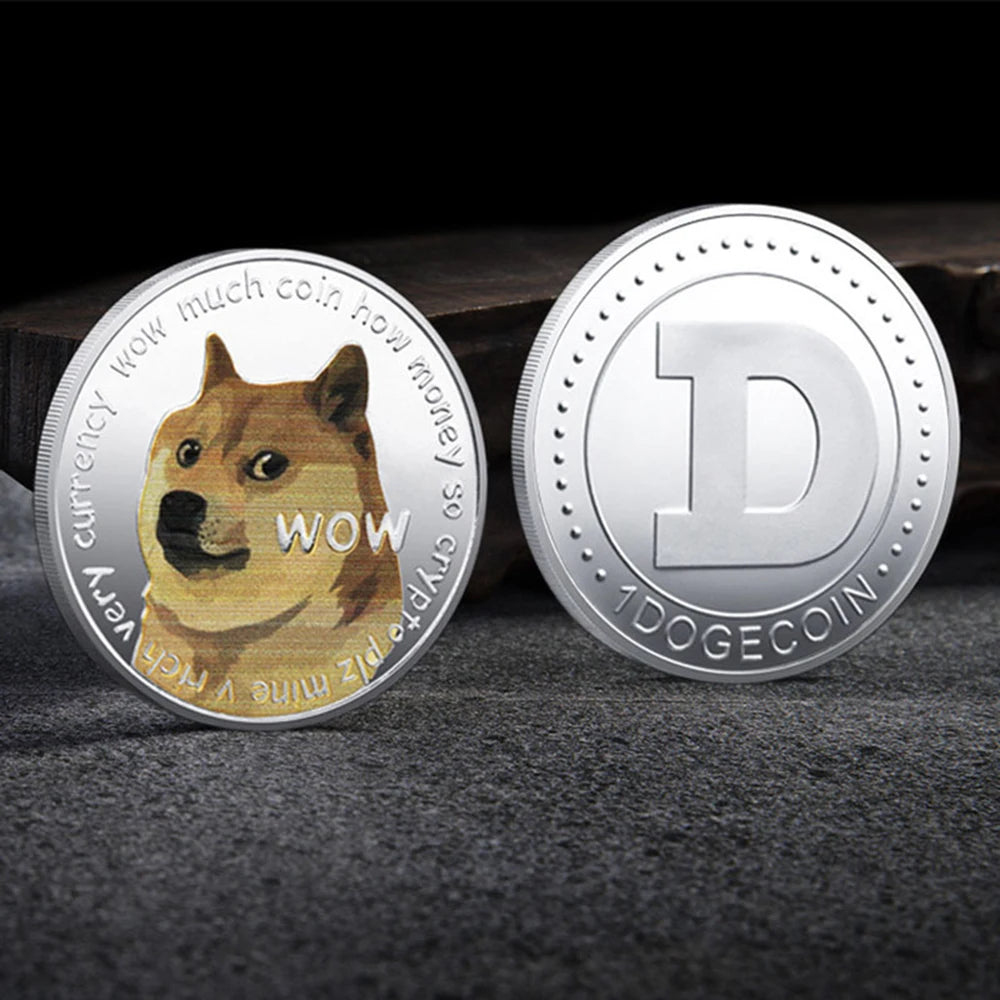 Dogecoin Commemorative Coin - Gold Plated Crypto HODL Token