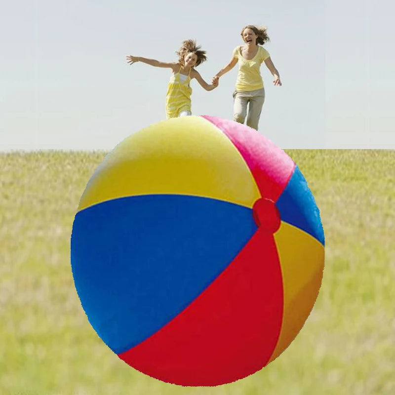 Giant Inflatable Soccer Ball | 80cm Heavy-Duty PVC Outdoor Lawn Game