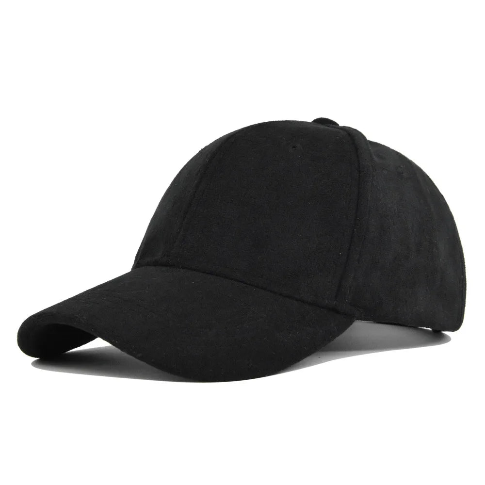 Retro Suede Baseball Cap | Adjustable Hip Hop Snapback Sun Visor
