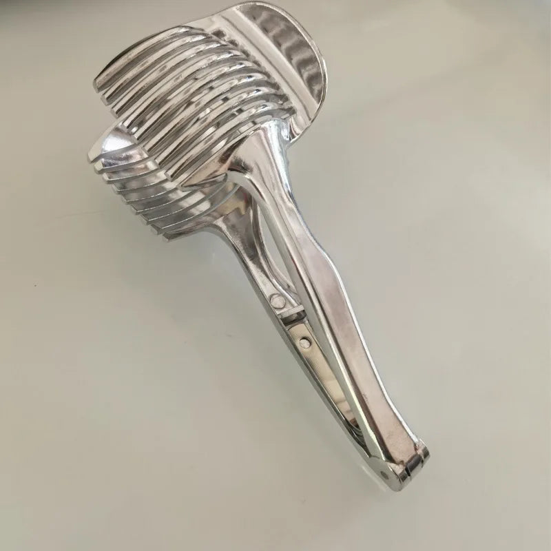 Handheld Slicing Tongs | Tomato, Lemon & Onion Kitchen Slicer Guide