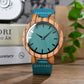 Wooden Watch with Leather Strap | Handmade Eco-Friendly Quartz Gift