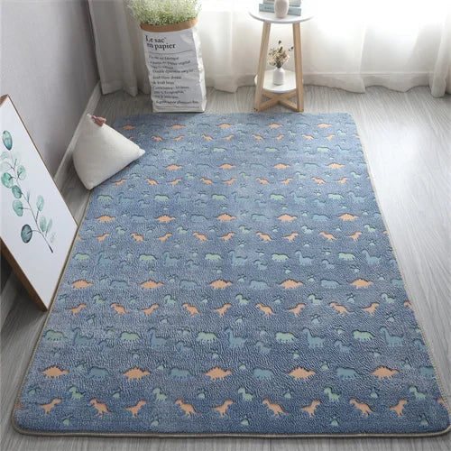 Glow in the Dark Stars Rug | Luminous Non-Slip Kids Room Bedroom Mat