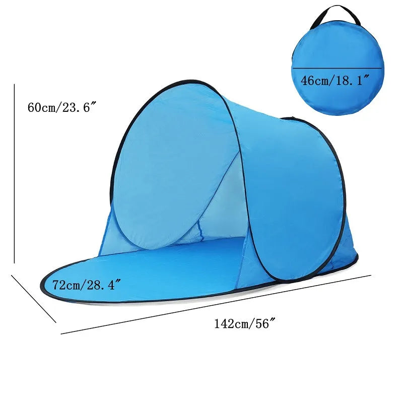 Automatic Pop-Up Beach Tent | Anti-UV Sun Shelter & Outdoor Cabana