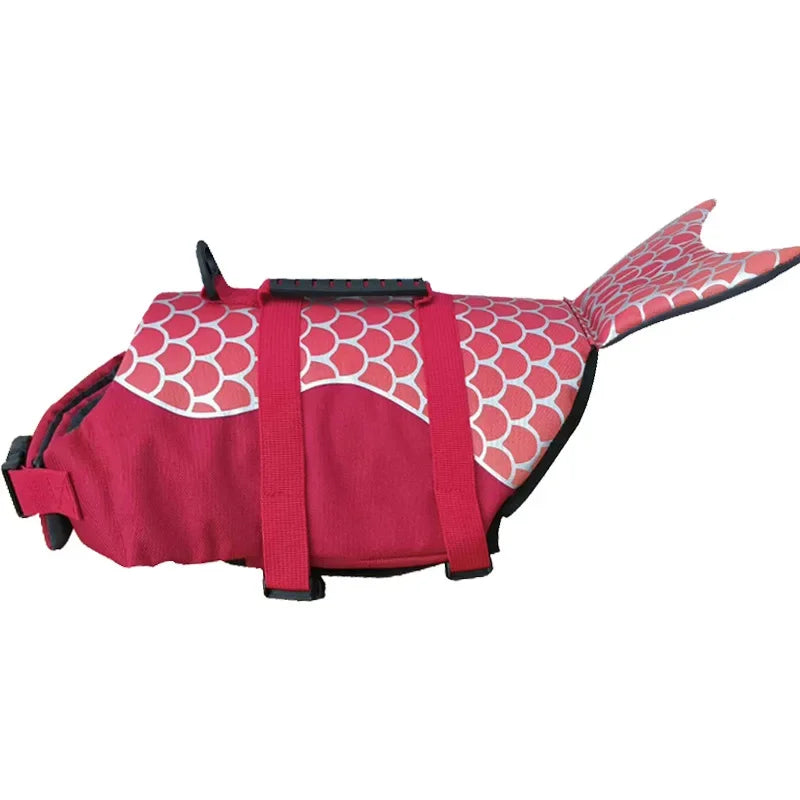 Shark Dog Life Jacket | High Buoyancy Swimming Safety Vest + Handle