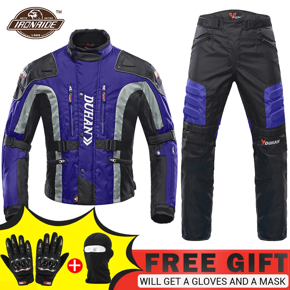 Motorcycle Jacket and Pants Set | Motocross Racing Body Armor Suit Kit