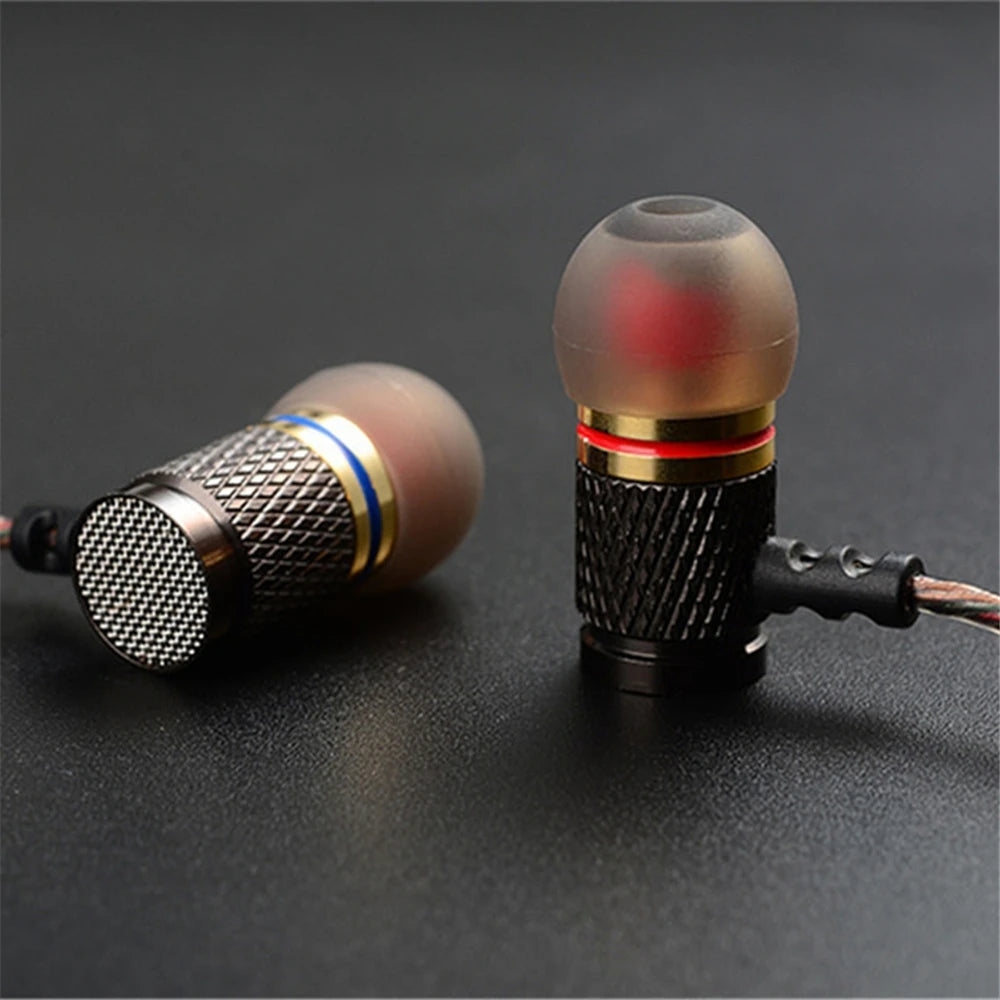 DM6 Copper Forged Earphones | HiFi Bass 3.5mm In-Ear Headphones + MIC