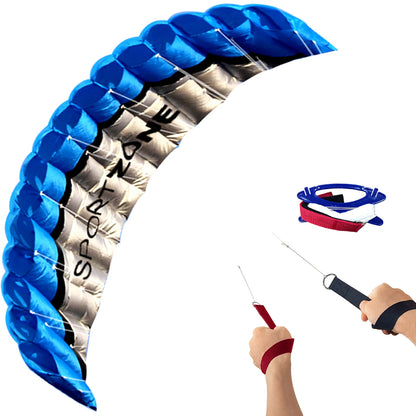 2.5m Dual Line Parafoil Kite - High-Power Stunt Kite, Rainbow
