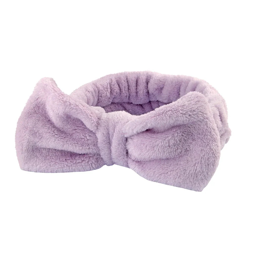 3Pcs Spa Headband & Wristband Set | Microfiber Face Wash Makeup Band